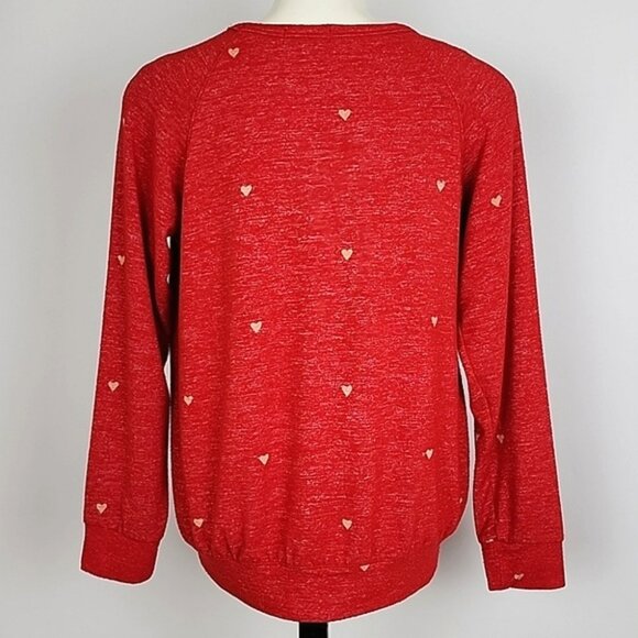 ⭐️3/ $30⭐️ Buffalo David Britton Women's Pullover Red Long Sleeves Top Size M - Picture 2 of 9